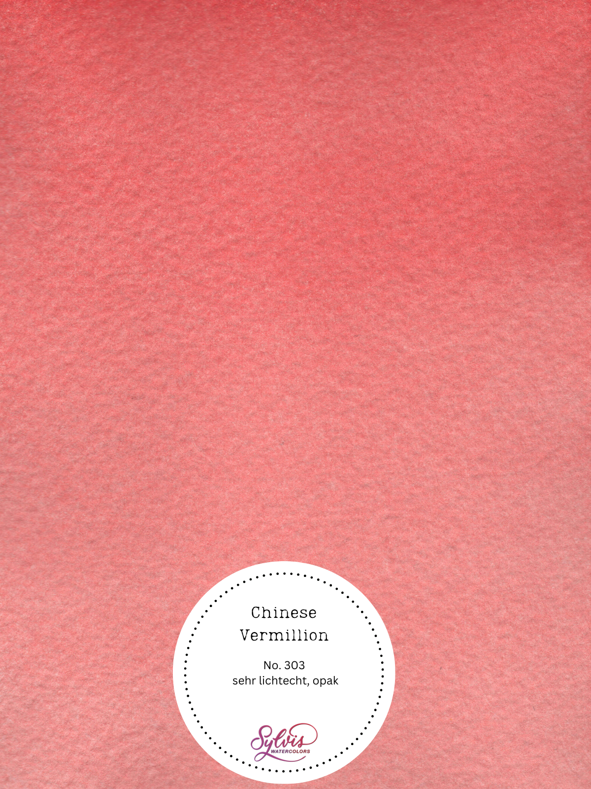 Aquarellfarbe 'Chinese Vermillion Hue'