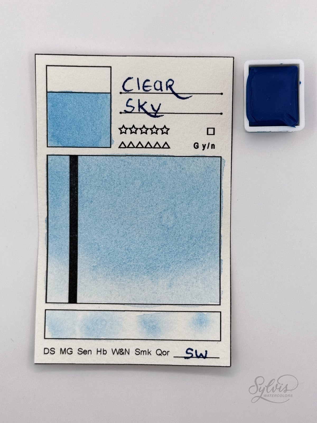 Aquarellfarbe 'Clear Sky' - Kreidefarbe