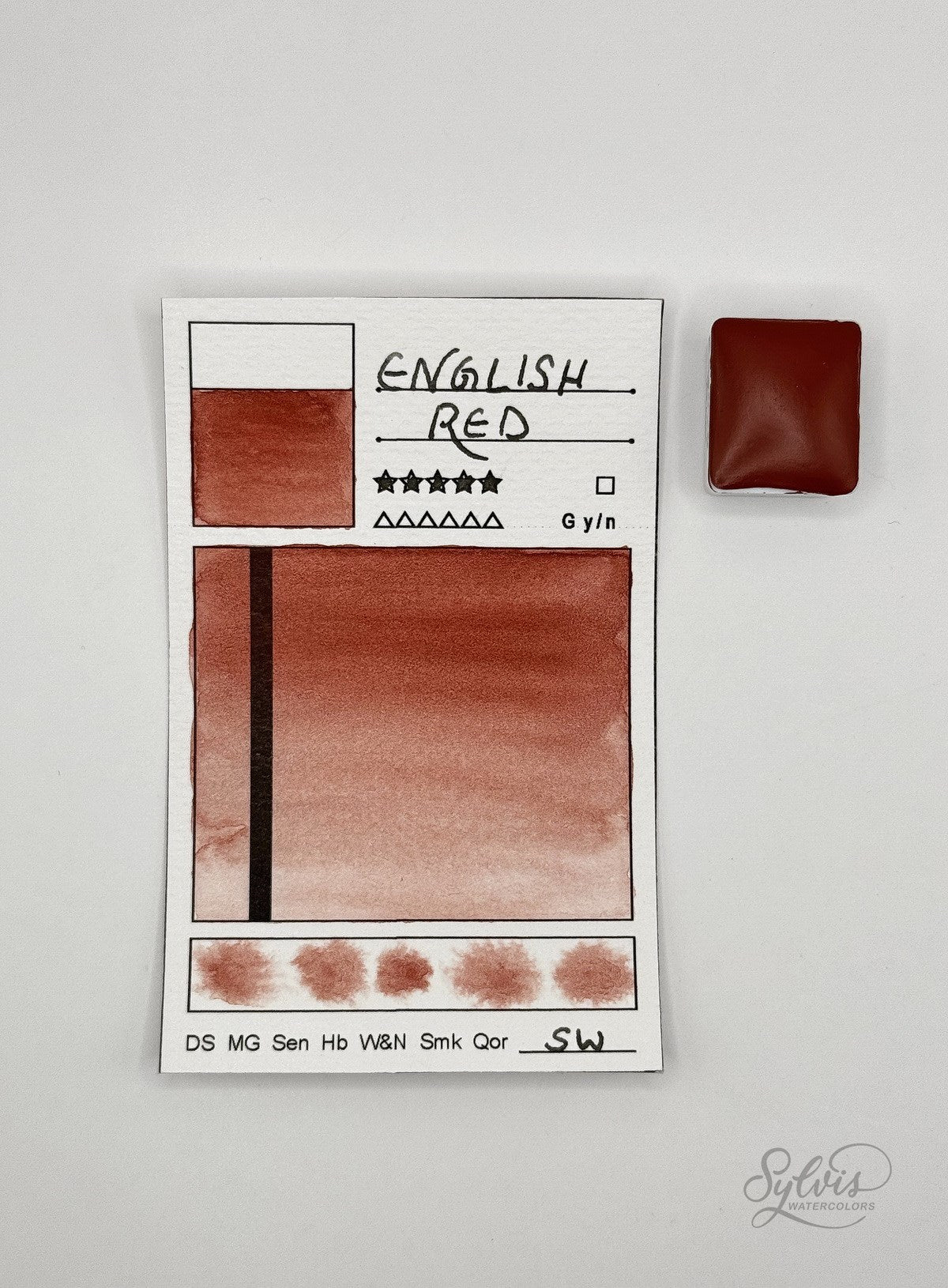 Aquarellfarbe 'English Red'