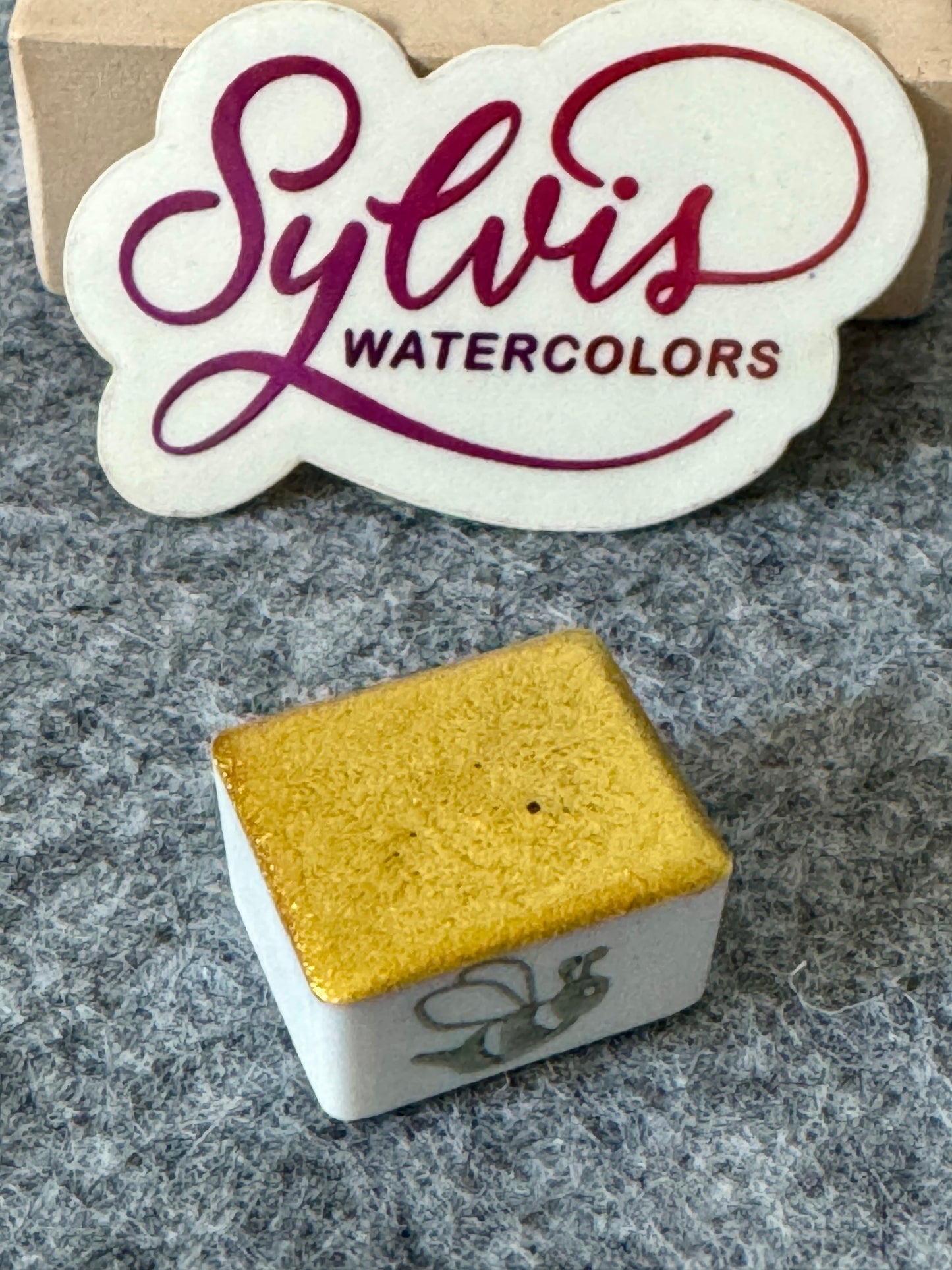 Aquarellfarbe 'Eldorado' - MICA Goldpigment, Sehr schöner goldiger Goldton ;)