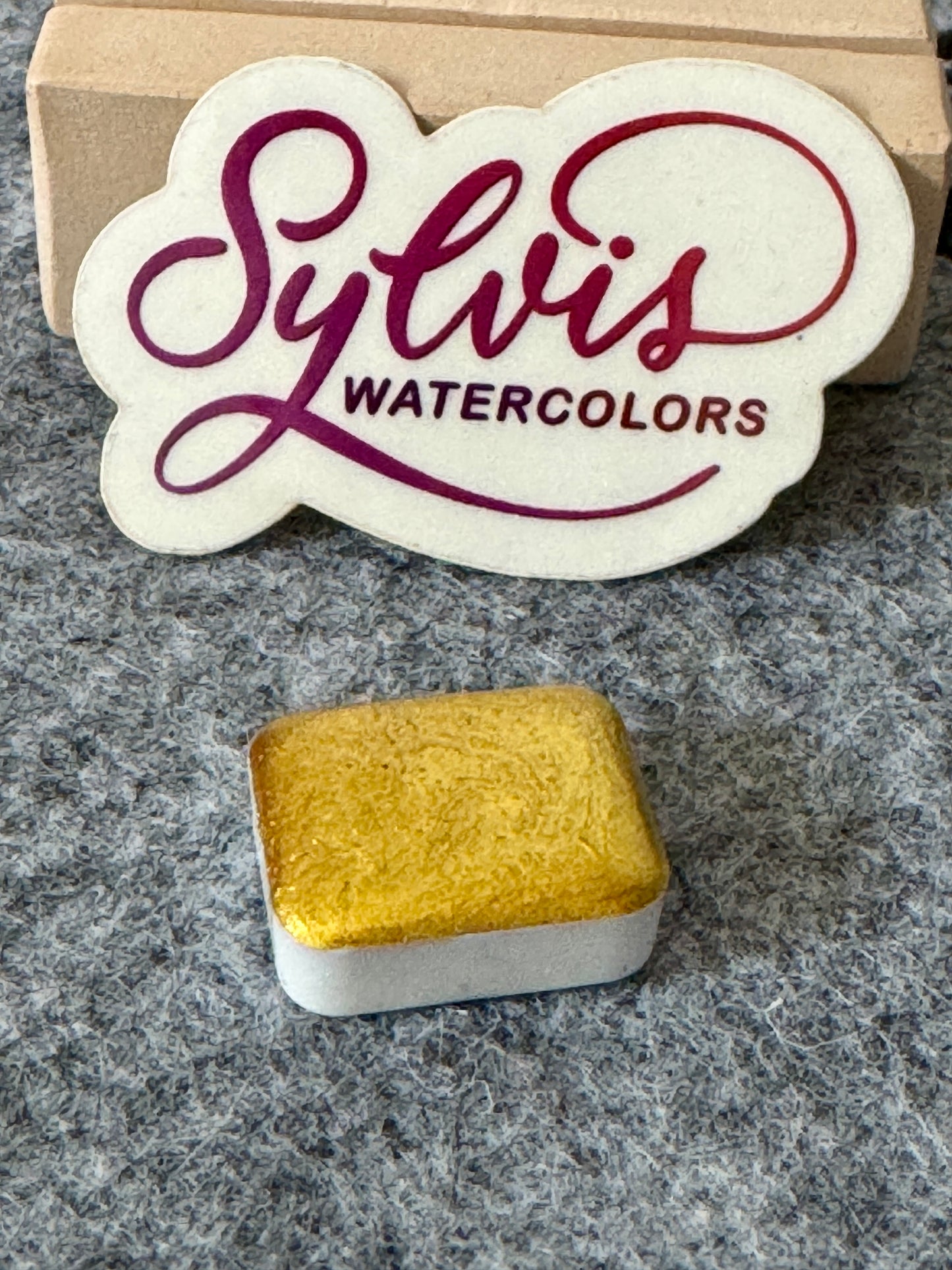 Aquarellfarbe 'Eldorado' - MICA Goldpigment, Sehr schöner goldiger Goldton ;)