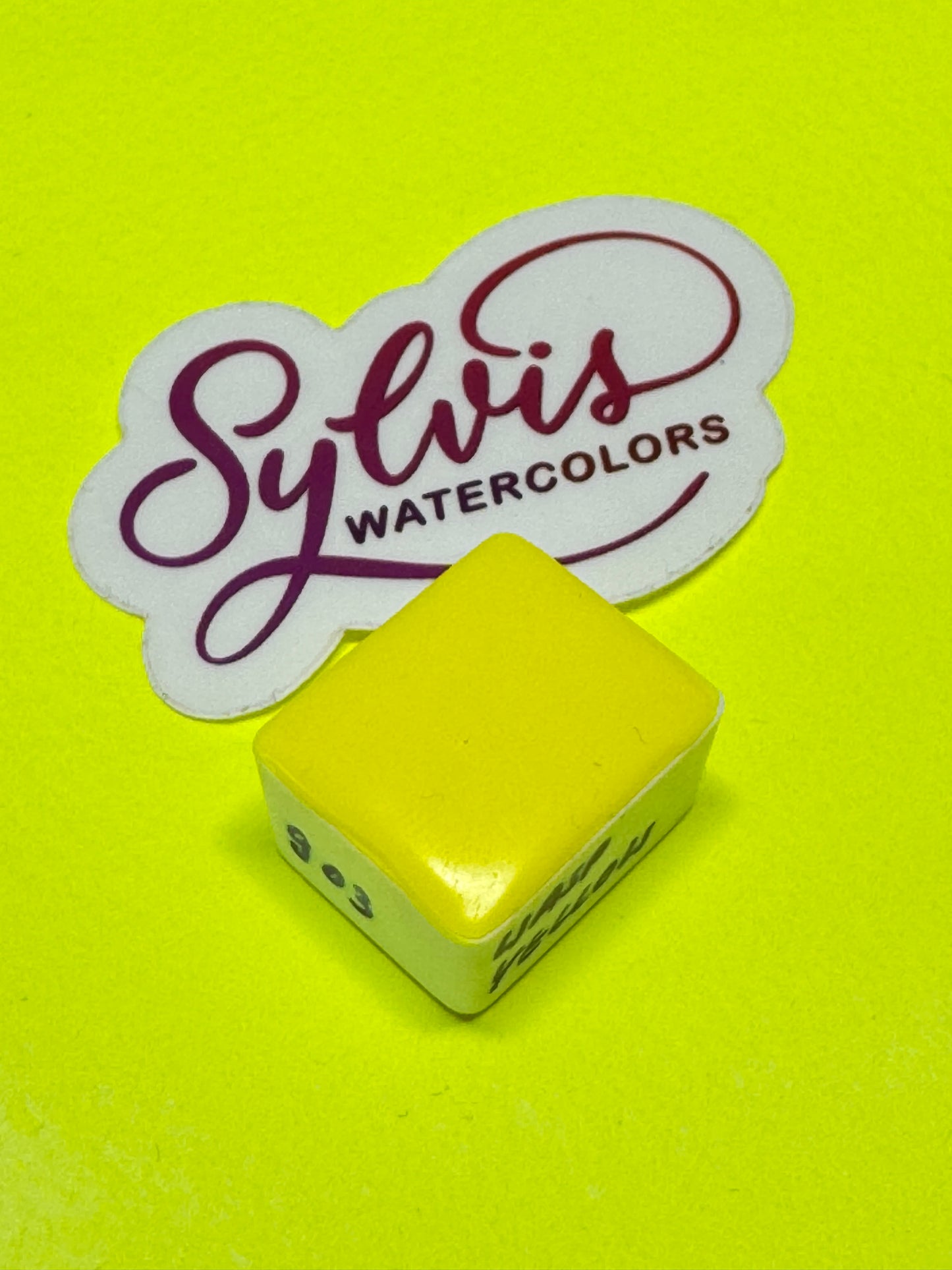 Aquarellfarbe 'Wasp Yellow' - UV-aktiv, Neon