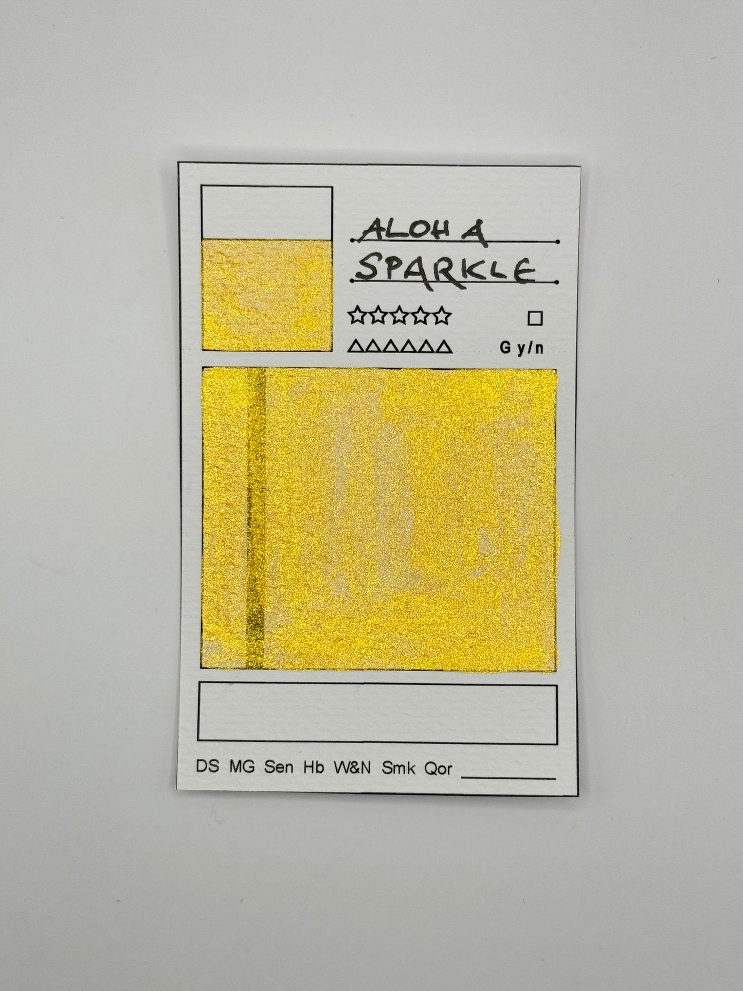 Aquarellfarbe 'Eldorado' - MICA Goldpigment, Sehr schöner goldiger Goldton ;)