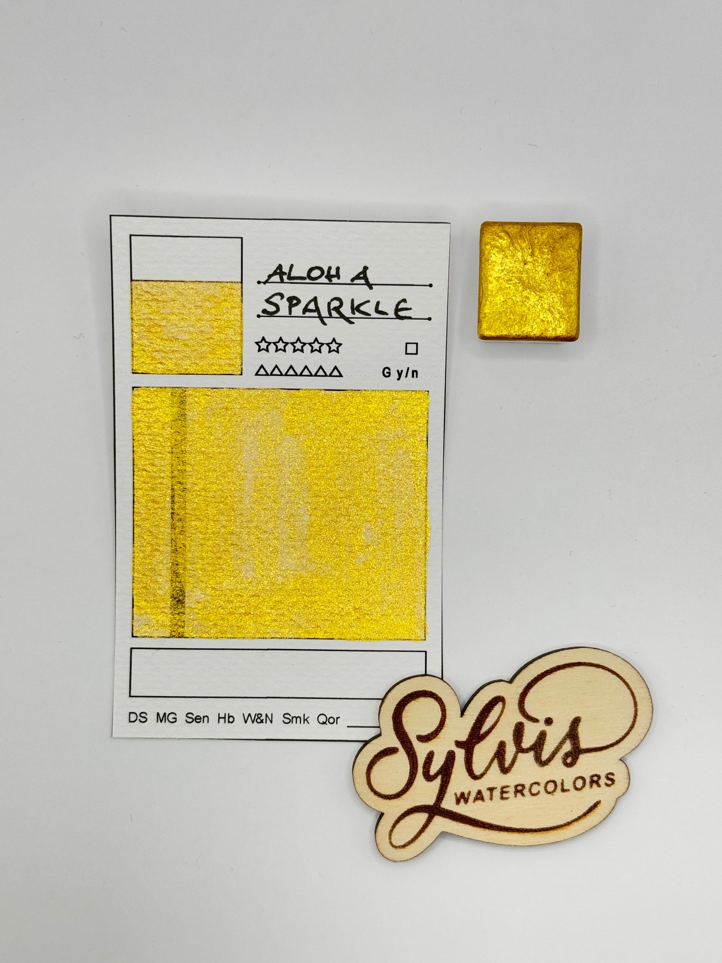 Aquarellfarbe 'Eldorado' - MICA Goldpigment, Sehr schöner goldiger Goldton ;)