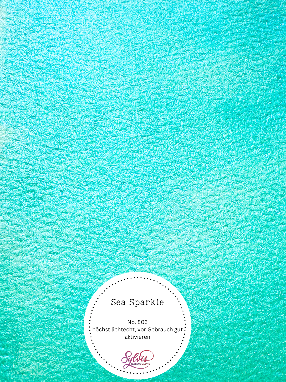 Aquarellfarbe 'Sea Sparkle' - MICA Glitzerpigment, Türkisglitzer
