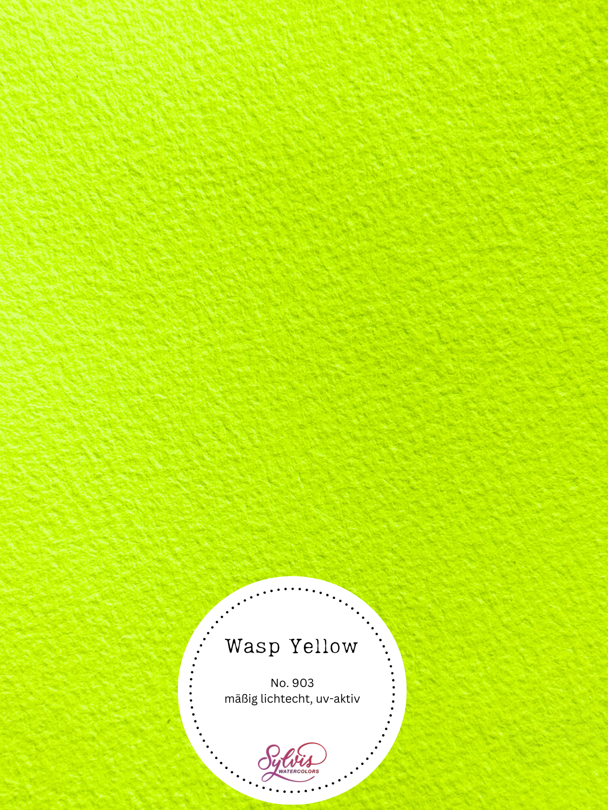 Aquarellfarbe 'Wasp Yellow' - UV-aktiv, Neon