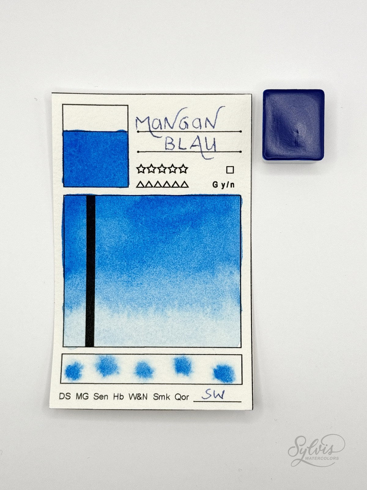 Aquarellfarbe 'Manganese Hue'