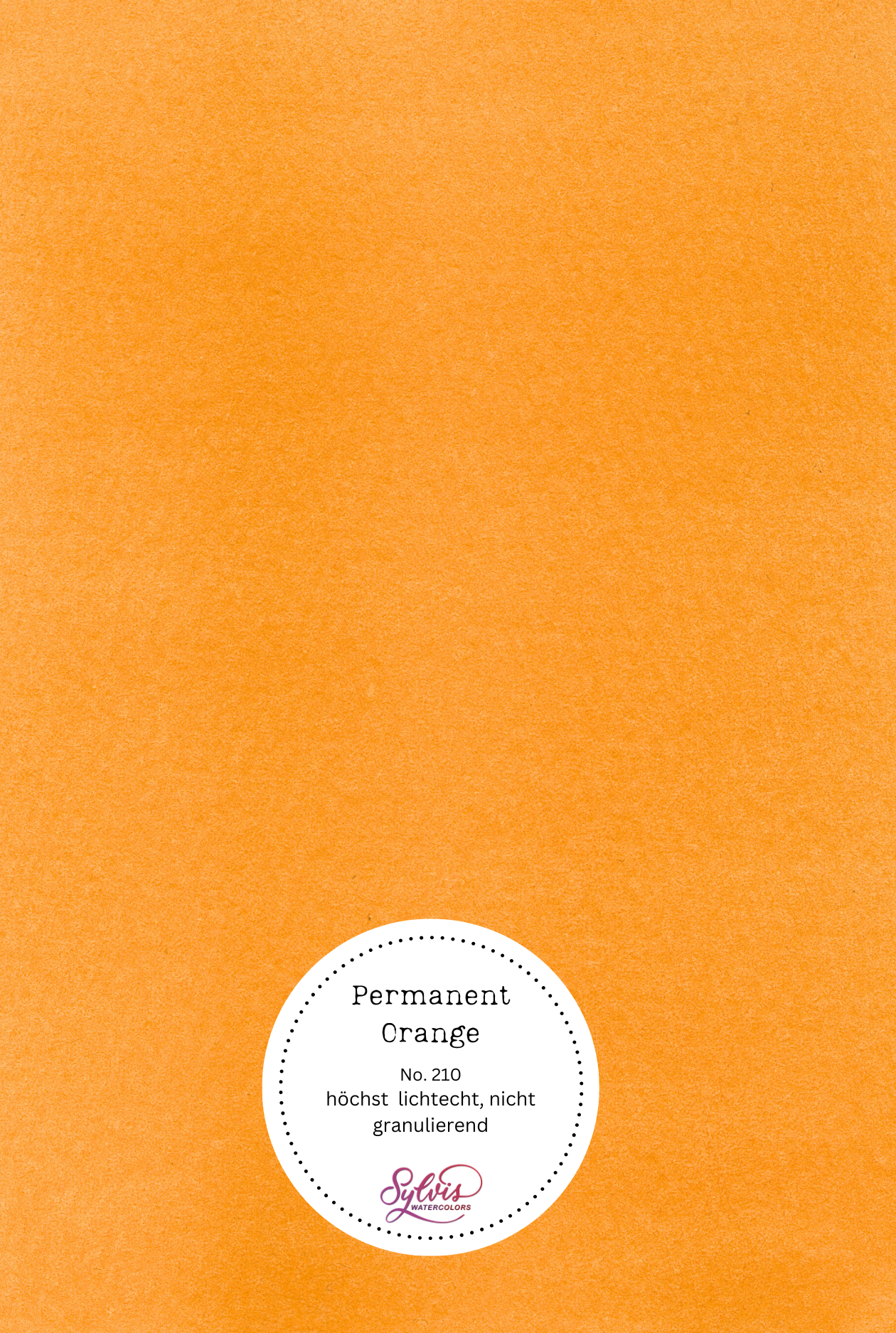 Farbswatch auf Aquarellpapier mit Logo