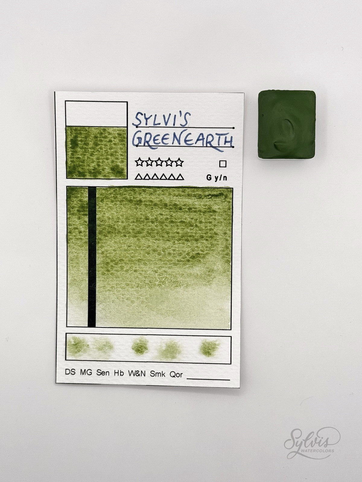 Aquarellfarbe 'Sylvis Green Earth' (Mix Grüne Erde)
