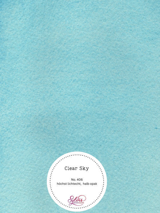 Aquarellfarbe 'Clear Sky' - Kreidefarbe