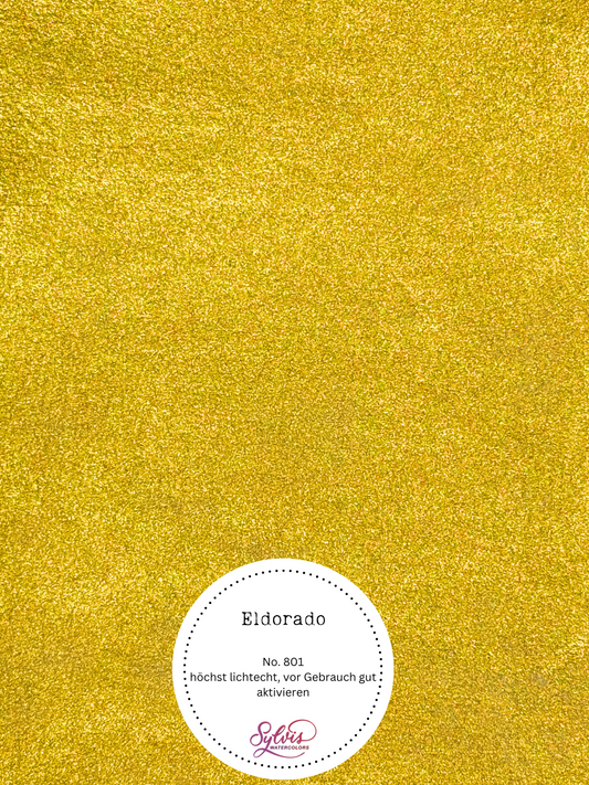 Aquarellfarbe 'Eldorado' - MICA Goldpigment, Sehr schöner goldiger Goldton ;)