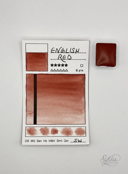 Aquarellfarbe 'English Red'