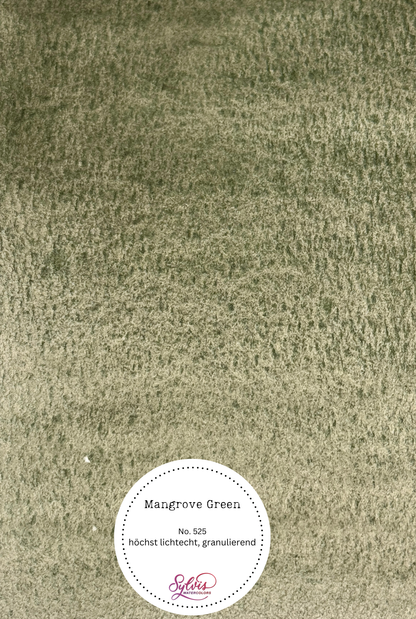 Farbswatch auf Aquarellpapier Mangrove Green 