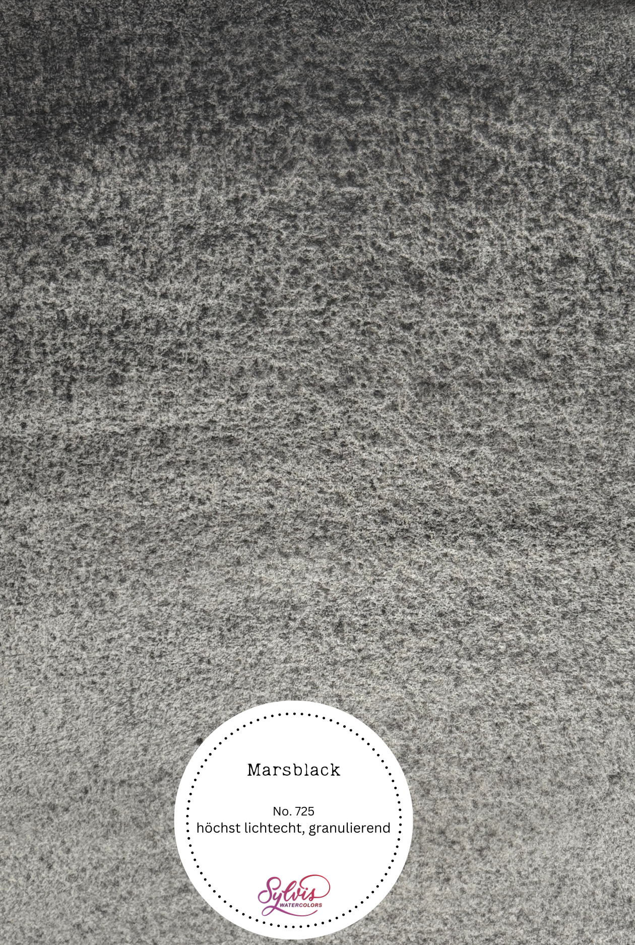 Farbswatch auf Aquarellpapier Marsblack