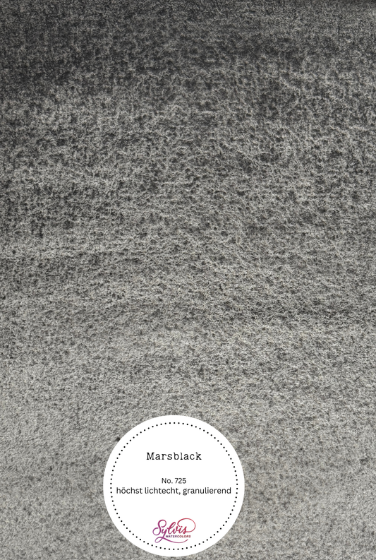 Farbswatch auf Aquarellpapier Marsblack