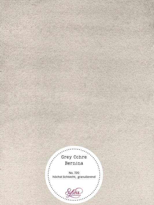 Aquarellfarbe 'Grey Ochre' (Berninapass, Schweiz)