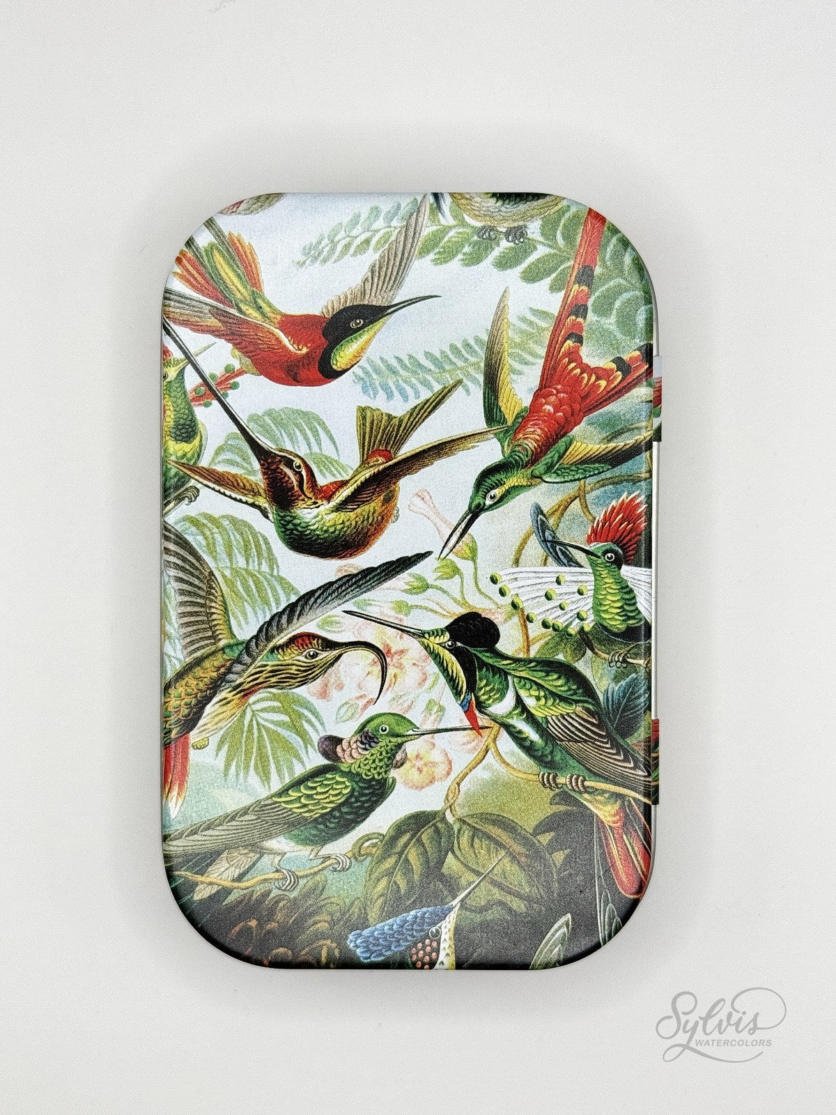 Box with hummingbirds for max. 12-14 half pans