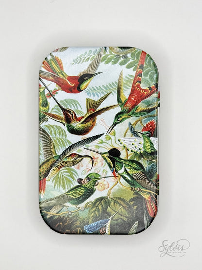 Box with hummingbirds for max. 12-14 half pans