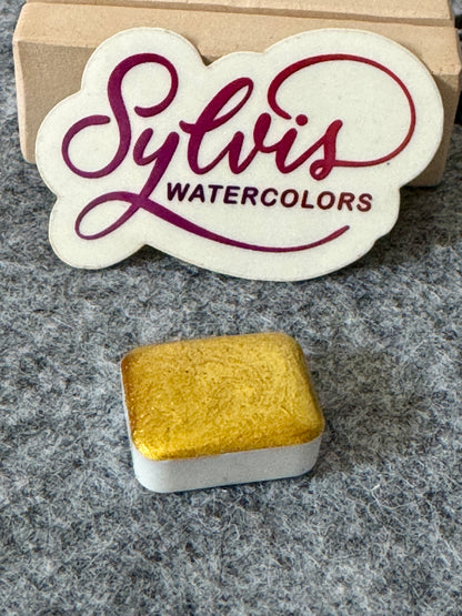 Aquarellfarbe 'Eldorado' - MICA Goldpigment, Sehr schöner goldiger Goldton ;)