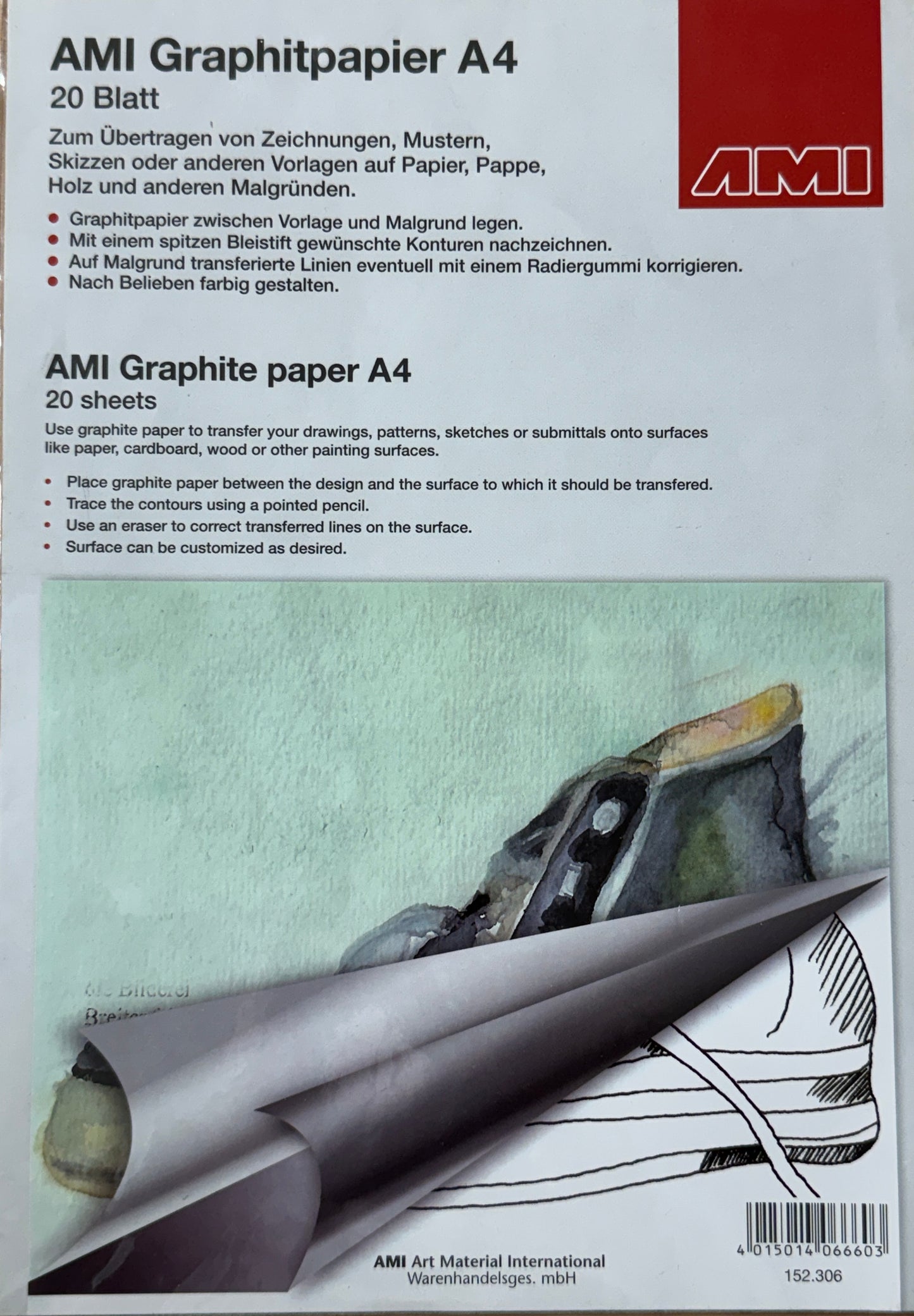 AMI Graphitpapier Din A4 - 1 Blatt