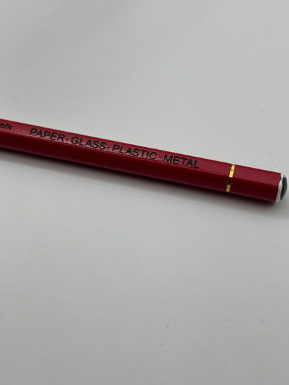 Stabilo All Graphitstift Detailaufnahme Beschriftung hinten andere Seite Paper - Glass - Plastic - Metal