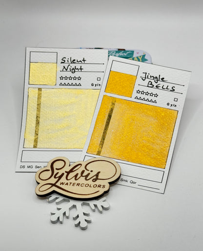 Aquarellfarben Duo 'Silent Night' & 'Jingle Bells' MICA Goldtöne im Set