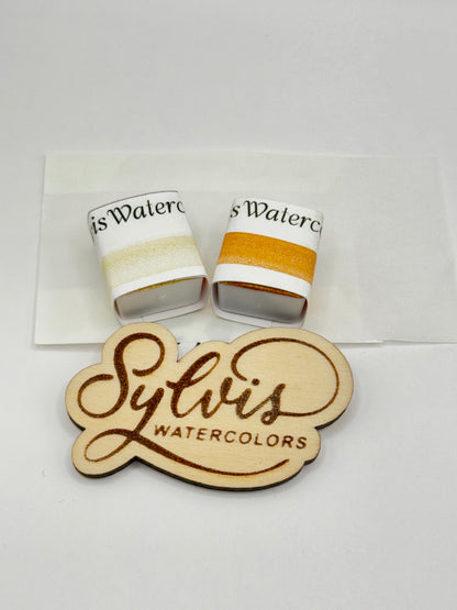 Aquarellfarben Duo 'Silent Night' & 'Jingle Bells' MICA Goldtöne im Set