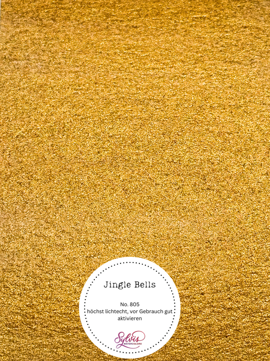 Aquarellfarbe 'Jingle Bells' - MICA Goldpigment, Warmer Royalgoldton