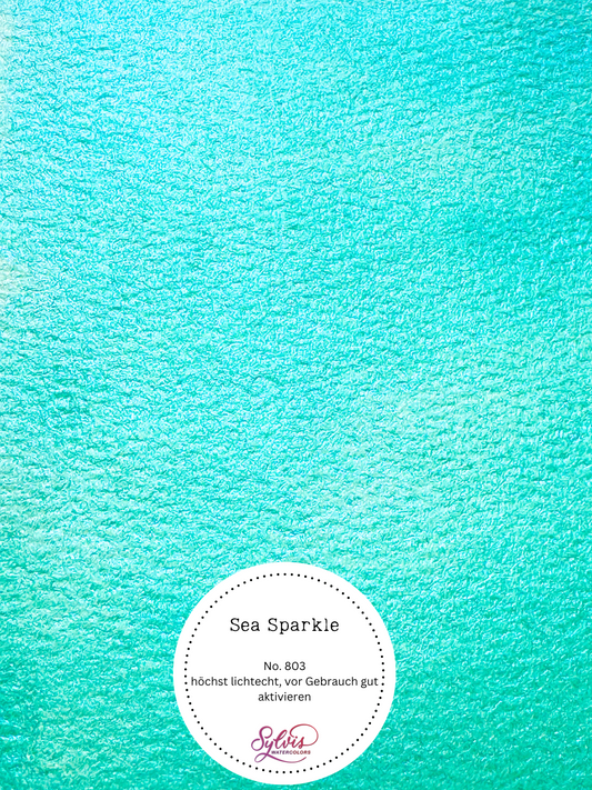 Aquarellfarbe 'Sea Sparkle' - MICA Glitzerpigment, Türkisglitzer