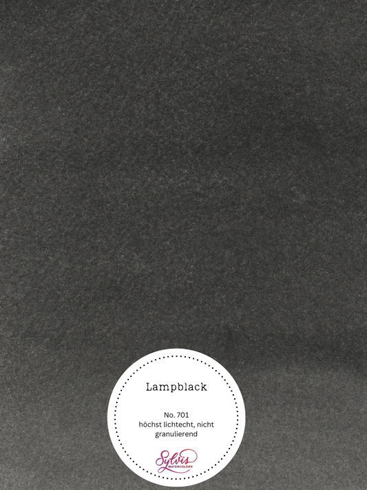Aquarellfarbe 'Lampblack'