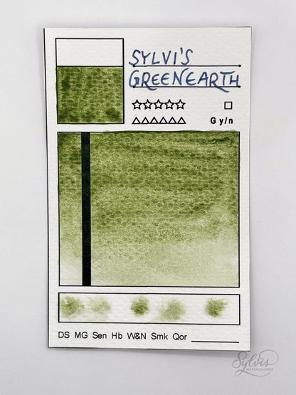 Aquarellfarbe 'Sylvis Green Earth' (Mix Grüne Erde)