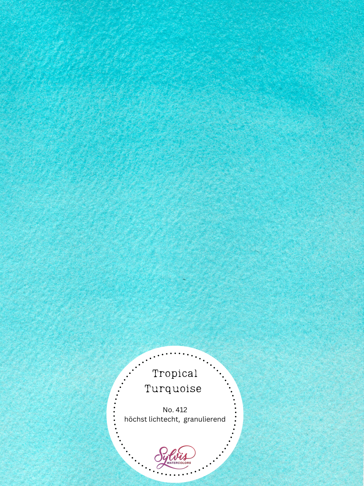 Aquarellfarbe 'Tropical Turquoise' Cobalt Blue Turquoise Light
