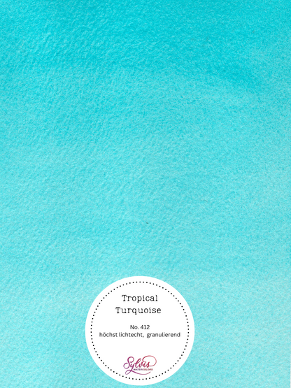 Aquarellfarbe 'Tropical Turquoise' Cobalt Blue Turquoise Light